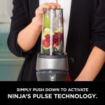 Ninja Fit Compact Personal Blender, Portable Blender for-Smoothies, Shakes, Food Prep, and Frozen Blending, 700-Watt Base, (2) 16-oz. Cups and Spout Lids, Black QB3001SS - Image 9