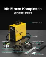 145A 3-in-1 MIG Welder – Flux Core, Lift TIG, Stick, LCD Display - Image 9