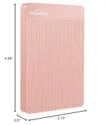 UnionSine 500GB Ultra Slim Portable External Hard Drive HDD-USB 3.0 for PC, Mac, Laptop, PS4, Xbox one, Xbox 360-(Pink) - Image 2