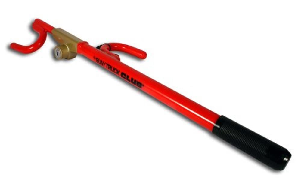 31CQVHgnSgL The Club 2100 Truck/SUV Club Steering Wheel Lock, Red - Image 1