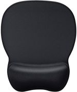 MROCO Ergonomic Mouse Pad with Gel Wrist Rest, Smooth Wrist Support Surface, Non-Slip PU Base for Pain Relief, Comfortable Mousepad for Computer, Laptop, Office & Home, 9.4 x 8.1 in, Black - Image 2