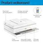 HP Envy 6555e Wireless All-in-One Color Inkjet Printer, Portobello, Print, scan, Copy, Duplex Printing Best-for-Home, AI-Enabled (714N5A) (Renewed Premium) - Image 5