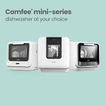 COMFEE' Countertop Dishwasher, Portable Dishwasher with 6L Built-in Water Tank, Mini Dishwasher with More Space Inside, 7 Programs, UV Hygiene& Auto Door Open, for Apartments, Dorms& RVs, White - Image 3