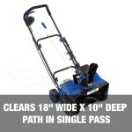 Snow Joe 24V-X2-SB18-TV1 | 48-Volt IONMAX Snow Blower Bundle | W/ 2 x 4.0-Ah Batteries, Dual Port Charger, Cover, & Ice Dozer (Renewed) - Image 5
