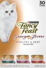 Purina Fancy Feast Gravy Lovers Poultry and Beef Grilled Gourmet Wet Cat Food Variety Pack - (Pack of 30) 3 oz. Cans - Image 4