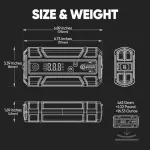 LOKITHOR J400 Portable Jump Starter 2000A, 12V Lithium Battery Booster with ConnectMax Tech, Smart Digital Display, Car Jump Box for Up to 8.0L Gas & 6.0L Diesel Engines - Image 2