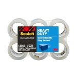 Scotch Heavy Duty Shipping Packing Tape, Clear, Shipping and Packaging Supplies, 1.88 in. x 54.6 yd., 6 Tape Rolls - Image 3
