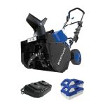 Snow Joe 24V-X2-SB18-TV1 | 48-Volt IONMAX Snow Blower Bundle | W/ 2 x 4.0-Ah Batteries, Dual Port Charger, Cover, & Ice Dozer (Renewed) - Image 8