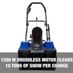 Snow Joe 24V-X2-SB18-TV1 | 48-Volt IONMAX Snow Blower Bundle | W/ 2 x 4.0-Ah Batteries, Dual Port Charger, Cover, & Ice Dozer (Renewed) - Image 6