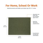 Amazon Basics Hanging Organizer File Folders for Efficient Filing, Sturdy, Adjustable Tabs, Letter Size, Pack of 25, Green - Image 3