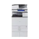 Ricoh Aficio MP 5055 Tabloid/Ledger-Size Monochrome Laser Multifunction Copier - 50ppm, Copy, Print, Scan, Auto Duplex, Network, 1200x1200 dpi, 2 Trays, Stand (Renewed)