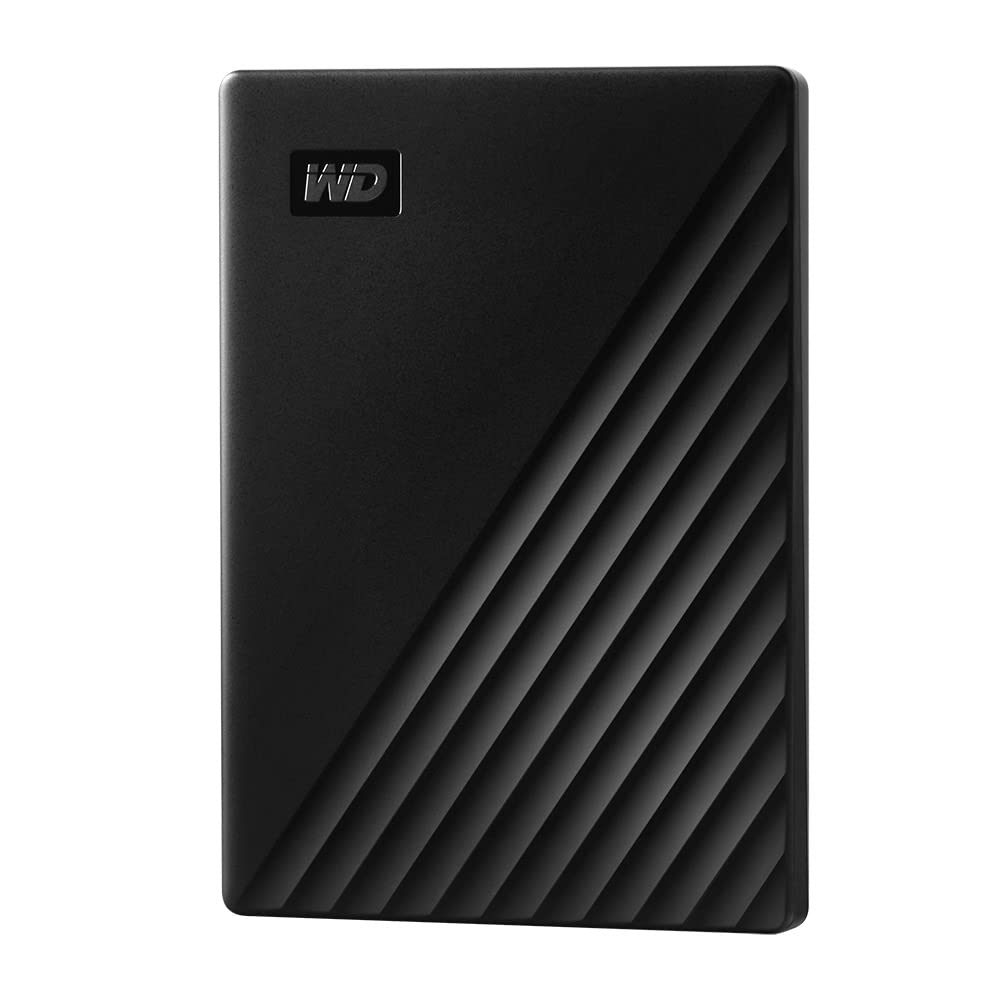 510+J06fz0L WD 2TB My Passport, Portable External Hard Drive, Black, backup software with defense against ransomware, and password protection, USB 3.1/USB 3.0 compatible - WDBYVG0020BBK-WESN - Image 1