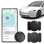Tracker for Vehicles, Works with Google Find Hub(Android Only), Easily Find, Encrypted Location Data, Magnetic Hidden Car Tracker, No Monthly Fee Or Subscription, No SIM Required