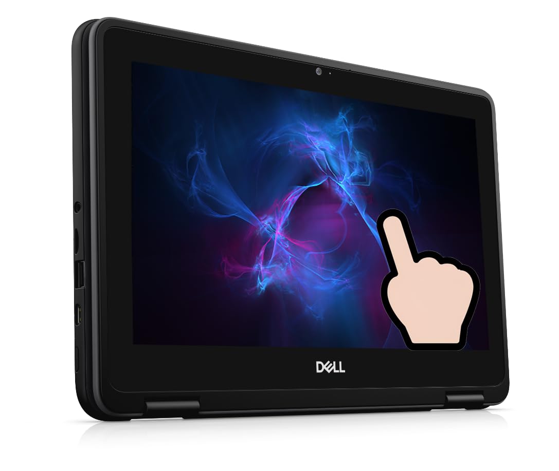 51TznigjUmL Dell Chromebook 11 3100 2-in-1 Touchscreen Laptop, 11.6" Notebook, Intel Celeron N4000, 4 GB RAM, 32GB eMMC, 128GB Micro SD Card, Chrome OS(Renewed) - Image 1