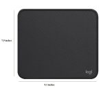 Logitech Mouse Pad - Studio Series, Computer Mouse Mat with Anti-Slip Rubber Base, Easy Gliding, Spill-Resistant Surface, Durable Materials, Portable, in a Fresh Modern Design, Graphite - Image 2
