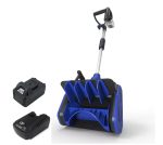 Snow Joe 24V-SS13.5-XR-SJB | Cordless Battery Snow Shovel Kit | 13.5 Inch | 24-Volt | W/ 5.0-Ah Battery & Charger | Directional Control (Renewed)