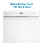 Midea MDF18A1AWW Built-in Dishwasher with 8 Place Settings, 6 Washing Programs, Stainless Steel Tub, Heated Dry, Energy Star, White - Image 6