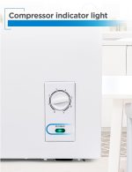 BLACK+DECKER 2.0 Cu. Ft. Compact Chest Freezer, Deep Freezer Holds Up To 70 Lbs. of Frozen Food, Removable Storage Basket, Manual Defrost, White - Image 4