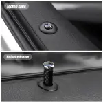 Moly Magnolia 4PCS Car Door Lock Knobs, American Flag Carbon Fiber Door Lock Pin Cover, Decorative Modification Door Lock Bolt Pin Cover, Auto Accessories Universal for SUV, Truck, Van (Style C) - Image 3