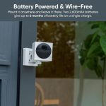 Wyze Cam Outdoor Starter Bundle v2 (1 Camera + Base Station) - 1080p HD Wireless Home Security Camera, Battery-Powered, IP65 Rated, Color Night Vision, 2-Way Audio, Works w/Alexa & Google (Renewed) - Image 9