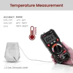 KAIWEETS Digital Multimeter TRMS 6000 Counts Voltmeter Auto-Ranging Fast Accurately Measures Voltage Current Amp Resistance Diodes Continuity Duty-Cycle Capacitance Temperature for Automotive - Image 4