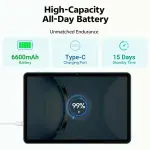 SHARECLOUD Tablet 10.1 inch, Android 15 Tablet with Case, 24GB RAM + 64GB ROM 1 TB Expandable, 1280x800 HD IPS Touch Screen, 8H Battery, WiFi 6, BT 5.4, Dual Camera (Blue) - Image 4
