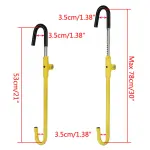 KAYCENTOP Car Steering Wheel to Brake Pedal Lock Auto Security Product Anti-Theft Lock Device Bright Yellow Universal - Image 4