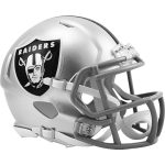 Las Vegas Raiders Current Riddell Speed Mini Football Helmet - New in Riddell Box