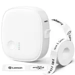 XenGro Mini Label Maker Machine with Tape – Portable Bluetooth Mini Label Printer, Wireless Thermal Label Maker, Waterproof & Rechargeable, Built-in Cutter, for Home, Office, School, Kitchen – White