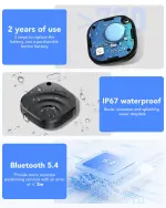 4 Pack Dual System Tracker for iOS and Android Bluetooth Tracker Smart Tags Compatible with Apple Find My (iOS) & Google's Find Hub(Android) for Keys, Luggage, Wallet, Vehicles - Image 4