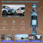 Wireless Carplay Screen for Car 10.26" 4K 360 Rotation Dash Cam Carplay&Android Auto Car Stereo 1080p Backup Camera GPS Navigation/Mirror Link/Voice Control/Siri/FM Satellite Radio Receiver - Image 3