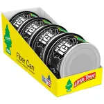 LITTLE TREES Car Air Freshener | Fiber Can Provides Long Lasting Scent for Auto or Home | Recycled Fiber | Black Ice, 4 Air Fresheners - Image 4