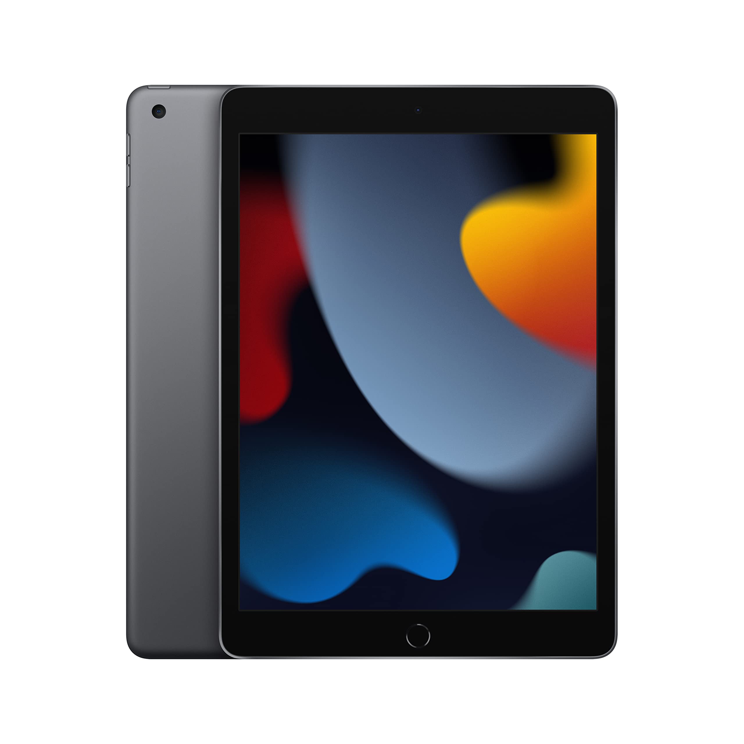61NGnpjoRDL Apple iPad (9th Generation): with A13 Bionic chip, 10.2-inch Retina Display, 64GB, Wi-Fi, 12MP front/8MP Back Camera, Touch ID, All-Day Battery Life – Space Gray - Image 1