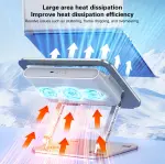 Craftreasure Semiconductor Cooling Stand for Laptop - 3-Second Chill, Adjustable Aluminum Frame, Ultra-Quiet for Gaming/Office, Fits up to 17" - Image 4