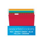 Pendaflex Hanging File Folders, Letter Size, Assorted Colors, 1/5-Cut Adjustable Tabs, 25 Per Box (81663) - Image 7