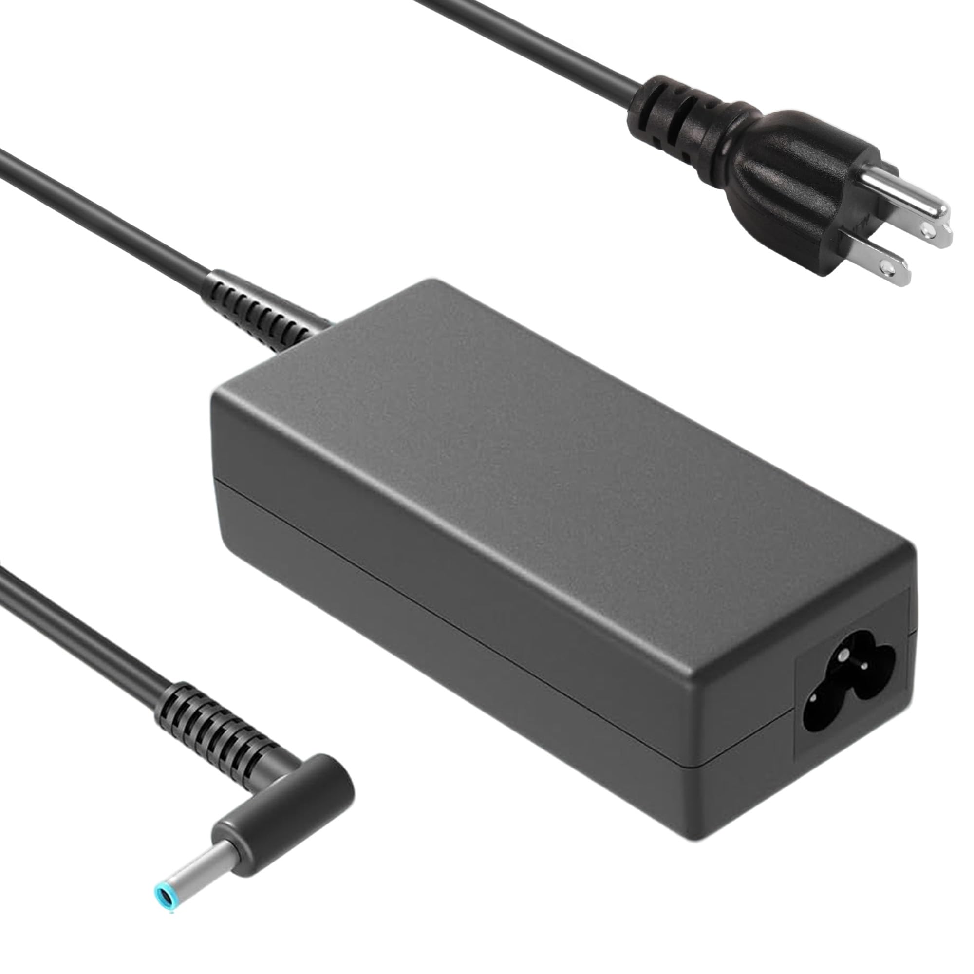 61Z4krqprTL LVJIAYNIUBI 65W 45W 4.5x3.0 mm Smart Blue Tip AC Laptop Charger Replacement for HP Pavilion x360 13 14 15 17, Envy x360 13 15, Chromebook Probook Elitebook Zbook Stream Series Computer Power Adapter - Image 1