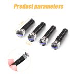 Moly Magnolia 4PCS Car Door Lock Knobs, American Flag Carbon Fiber Door Lock Pin Cover, Decorative Modification Door Lock Bolt Pin Cover, Auto Accessories Universal for SUV, Truck, Van (Style C) - Image 6