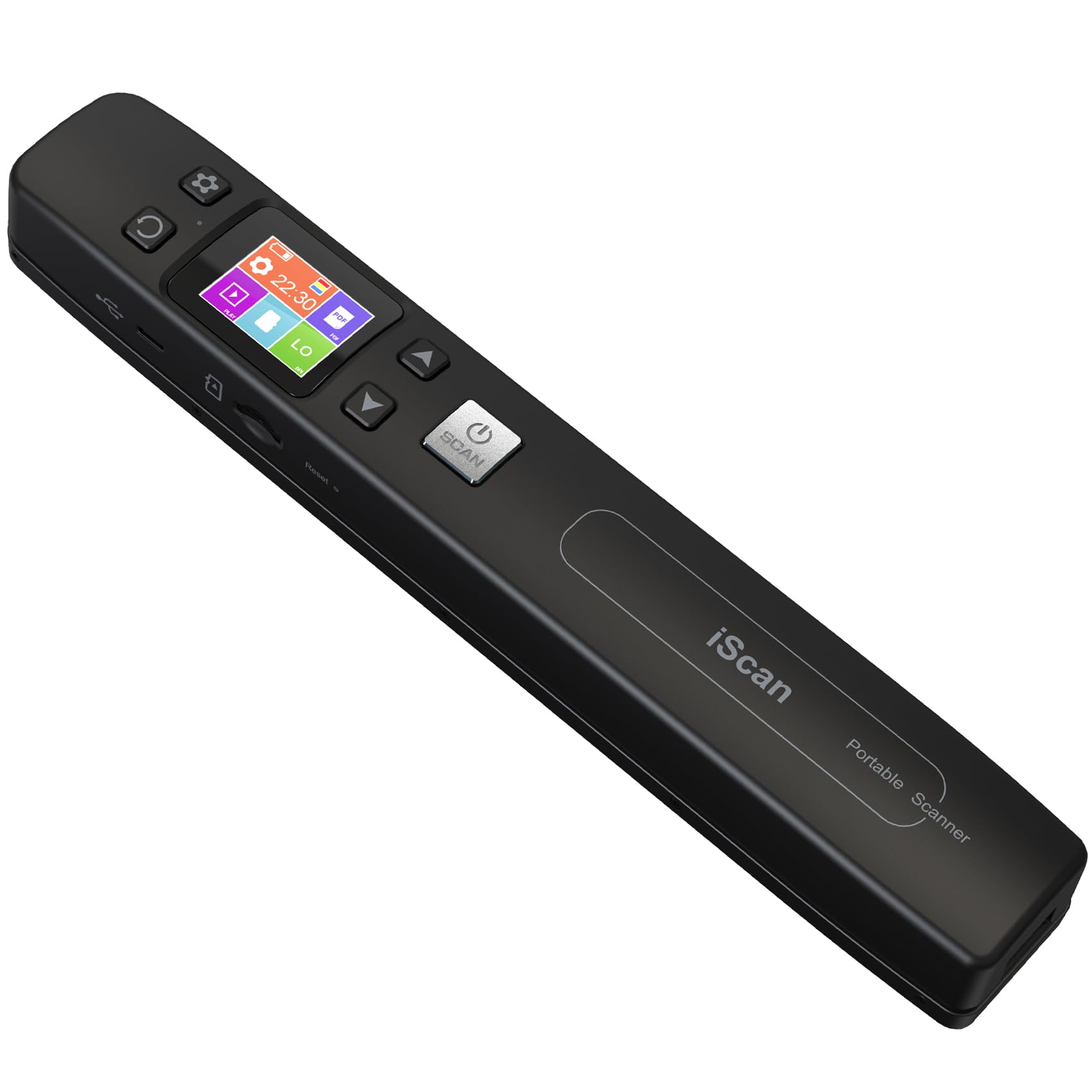 61ji+9nTQvL AUTENS Portable Handheld Scanner Included 16G SD Card, Wand Scanner for A4 Documents Pictures Pages Texts Receipts Books Up to 1050DPI, Colorful LCD Display, Uploads Via USB Cable, No Driver - Image 1