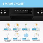 COMFEE’ Countertop Dishwasher, Energy Star Portable Dishwasher, 6 Place Settings & 8 Washing Programs, Speed, Baby-Care, ECO& Glass, Dish Washer for Dorm, RV& Apartment, Black - Image 7
