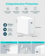 Charger for MacBook Air MacBook Pro 13 14 15 16 inch 2025 2024 2023 2022 2021 2020, M1 M2 M3 M4 Laptop 70W USB C Power Adapter, iPad, LED, 6.6FT USB-C Cable, Charging as Fast as Original Quality - Image 5