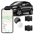 2 Pack GPS Tracker for Vehicles Work with Find My (iOS Only) Real Time Mini Car tracker Item Finder Global Coverage Tracking Devices for Cars Hidden No Monthly Fee or Subscription No SIM Card Required