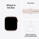 Apple Watch Series 11 [GPS + Cellular 42mm] Smartwatch with Rose Gold Aluminum Case w Light Blush Sport Band - S/M. Sleep Score, Fitness Tracker, Health Monitoring, Always-On Display, Water Resistant - Image 2