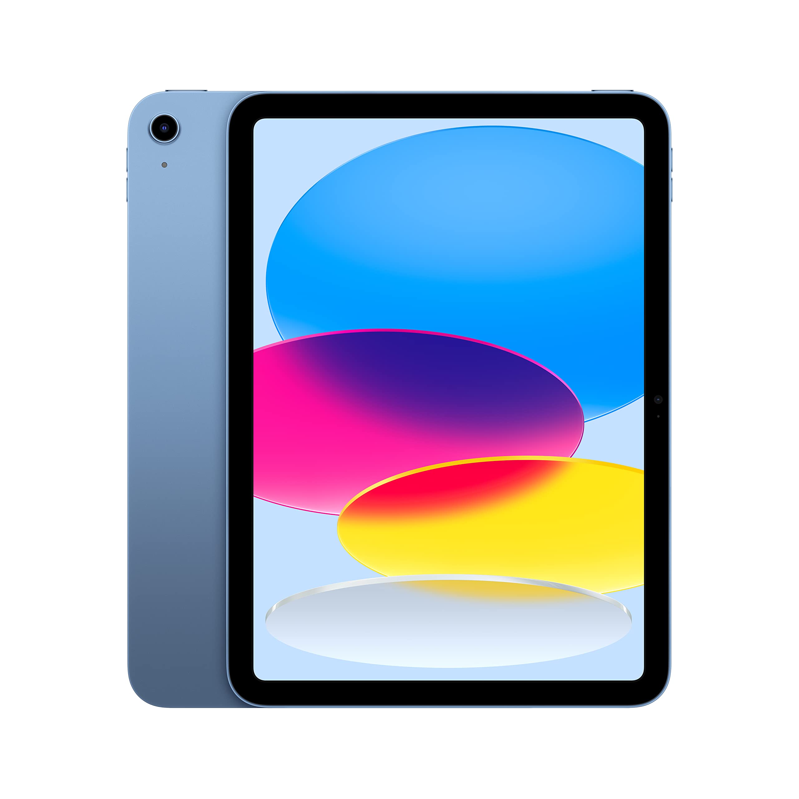 61uA2UVnYWL Apple iPad (10th Generation): with A14 Bionic chip, 10.9-inch Liquid Retina Display, 64GB, Wi-Fi 6, 12MP front/12MP Back Camera, Touch ID, All-Day Battery Life – Blue - Image 1