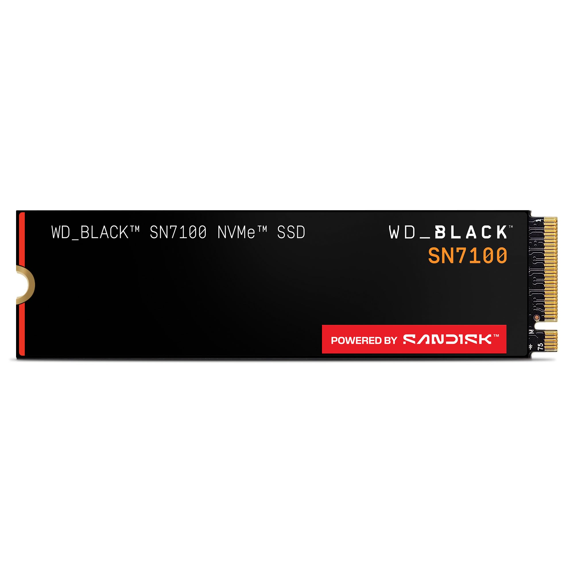 61uDl4amtnL WD_Black SN7100 2TB NVMe SSD - Gen4 PCIe, M.2 2280, Up to 7,250 MB/s Read Speed, Up to 6,900 MB/s Write Speed, Next Gen TLC 3D NAND, for Laptops, Handheld Gaming Devices - WDS200T4X0E - Image 1