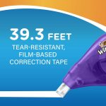 BIC Wite-Out Brand EZ Correct Correction Tape, 39.3 Feet, 2-Count Pack of White Correction Tape, Fast, Clean and Easy to Use Tear-Resistant Tape Office or School Supplies - Image 6