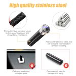 Moly Magnolia 4PCS Car Door Lock Knobs, American Flag Carbon Fiber Door Lock Pin Cover, Decorative Modification Door Lock Bolt Pin Cover, Auto Accessories Universal for SUV, Truck, Van (Style C) - Image 4