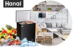 Chest Freezer 3.5 cu.ft Small Deep Freezer Mini Outdoor Black Chest Freezers with 7 Temperature and Removable Basket Settings Ideal for Apartment Office RV Cabin Kitchen - Image 3