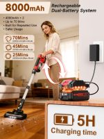 60KPa Cordless Vacuum – 700W, Dual Batteries, 70 Min Runtime - Image 7