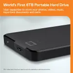 Western Digital WD 5TB Elements Portable External Hard Drive for Windows, USB 3.2 Gen 1/USB 3.0 for PC & Mac, Plug and Play Ready - WDBU6Y0050BBK-WESN - Image 3