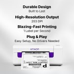 KNAON AirPrint Thermal Label Printer, Wireless Wi-Fi Shipping Label Printer 4x6 for iPhone, iPad, Mac,Compatible with Android&Windows, Included Label Holder – Ideal for Small Business, Amazon, Shopify - Image 4